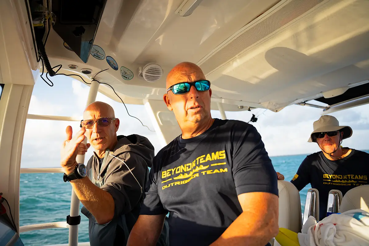 Beyond The Teams - Support Boat - 150 mile Outrigger Canoe Paddle